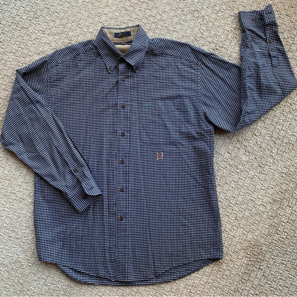Tommy Hilfiger Plaid Button Down Medium
